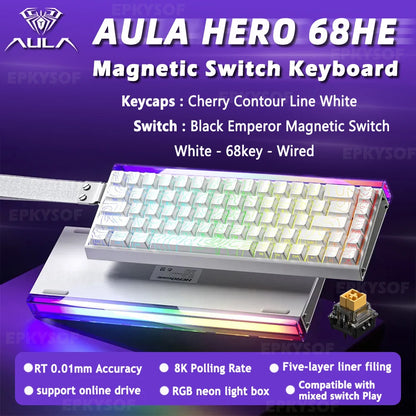 AULA HERO 68HE 65% TECLADO MAGNÉTICO
