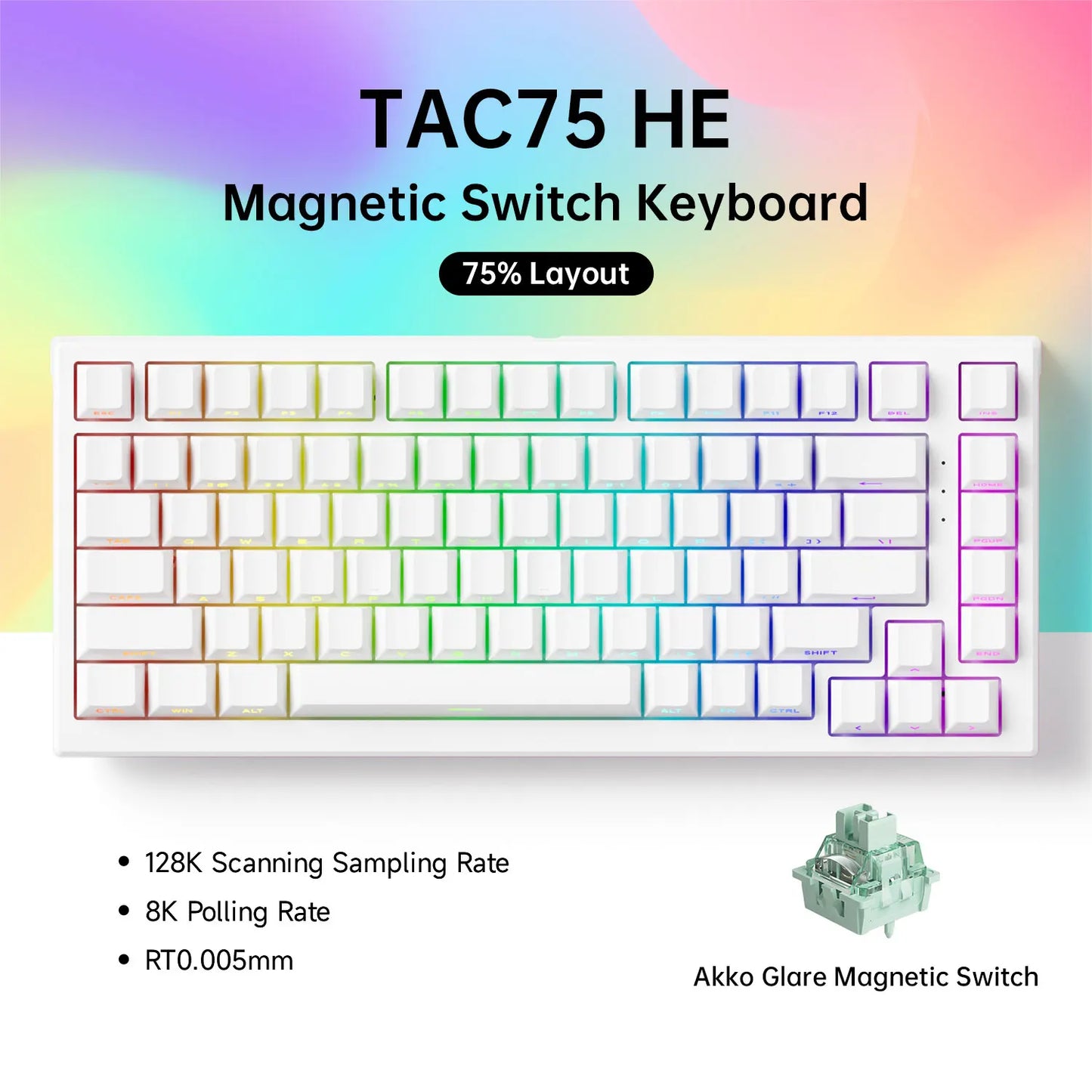 AKKO TAC75 HE 75% TECLADO MAGNÉTICO