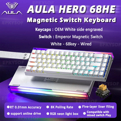 AULA HERO 68HE 65% TECLADO MAGNÉTICO