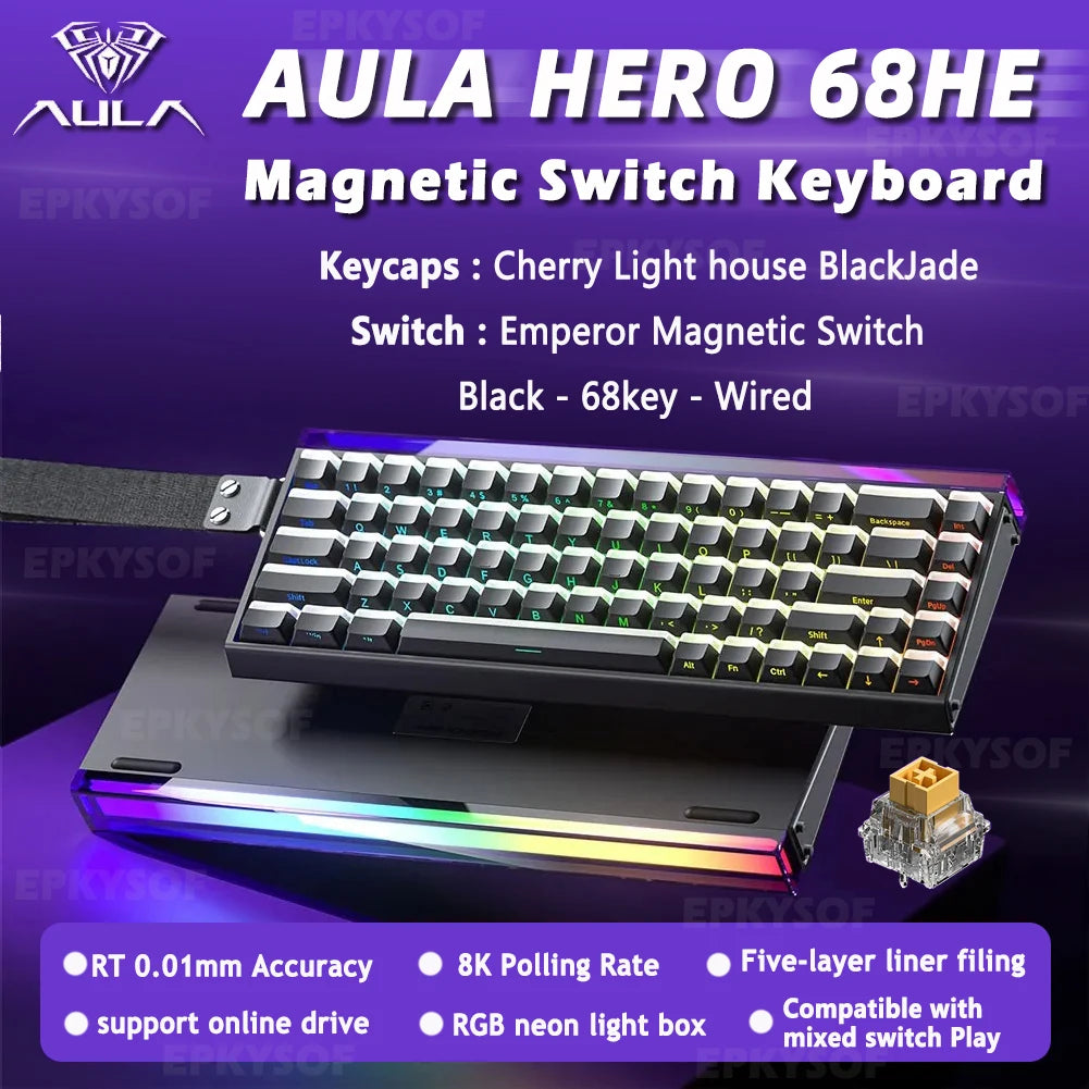 AULA HERO 68HE 65% TECLADO MAGNÉTICO