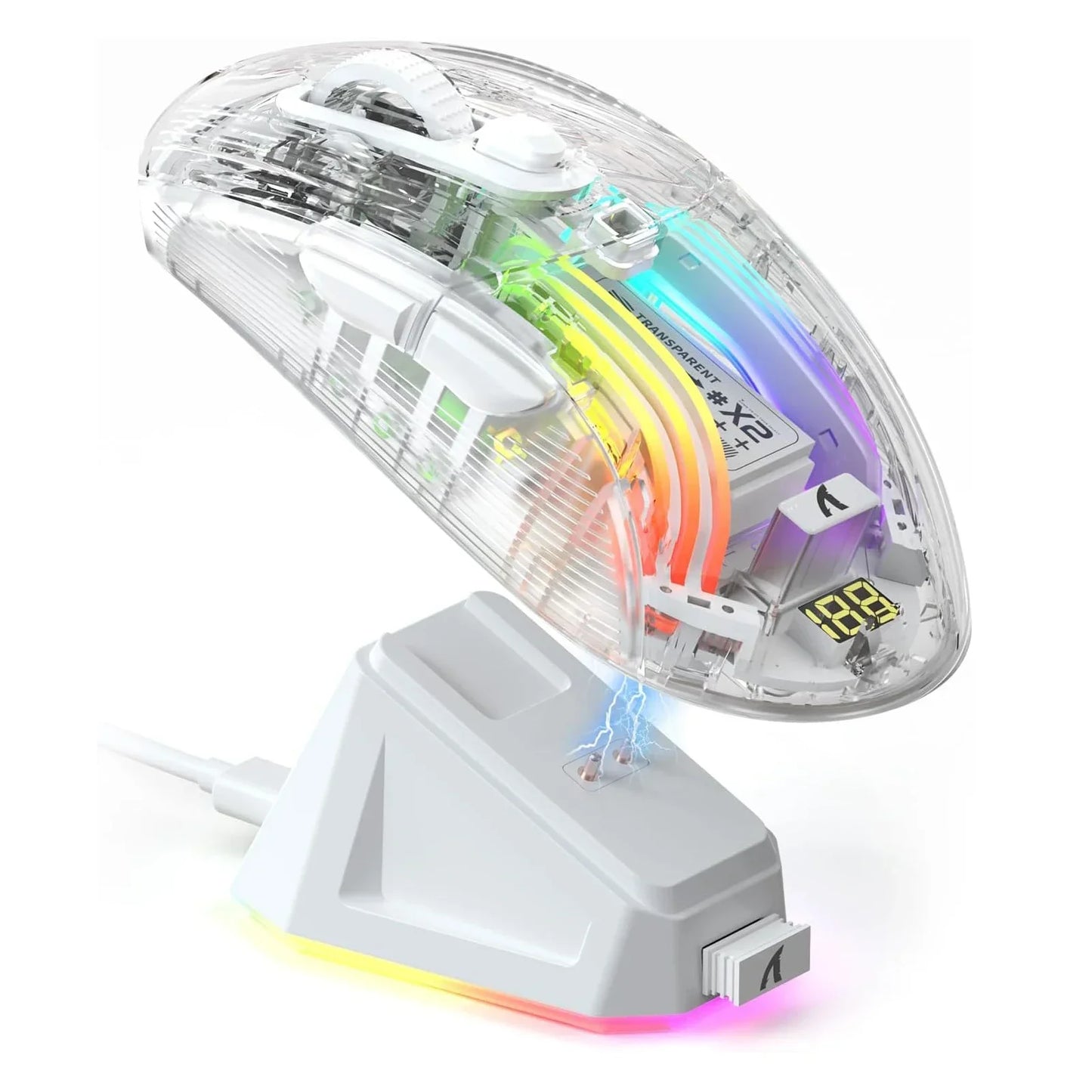 ATTACK SHARK X2Pro Transparent Wireless Mouse