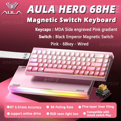AULA HERO 68HE 65% TECLADO MAGNÉTICO